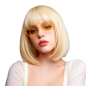 VCAY blonde bob wig ideal for cosplay shows and parties