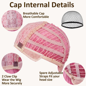 VCAY heat-resistant synthetic fiber offers styling versatility with heat tools.