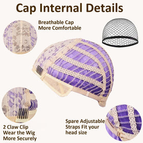 VCAY heat-resistant synthetic fiber wig supports safe styling options.
