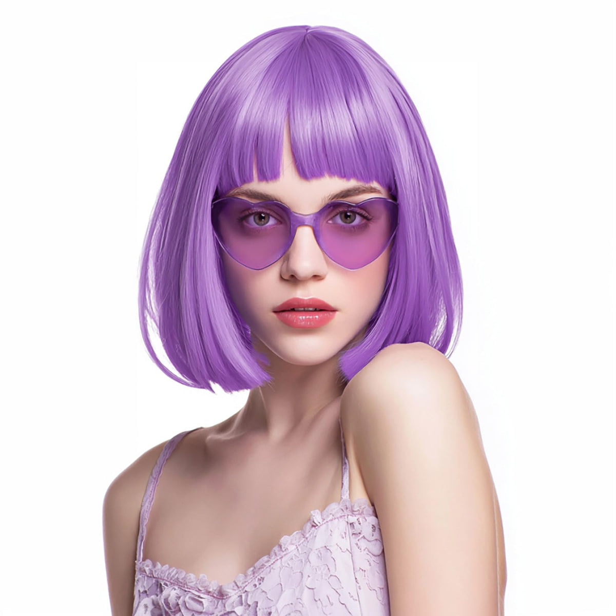 VCAY lace cap wig with adjustable straps ensures secure, comfortable fit.