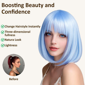 VCAY cosplay and festival wig instantly elevates outfits with bold color.