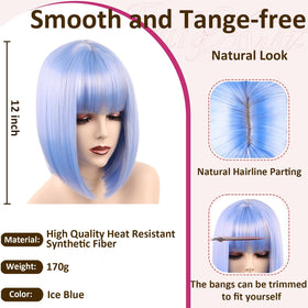 VCAY heat-resistant wig survives up to 320°F while maintaining vibrant color.