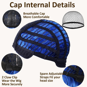 VCAY lace-cap with adjustable straps secures a comfortable fit