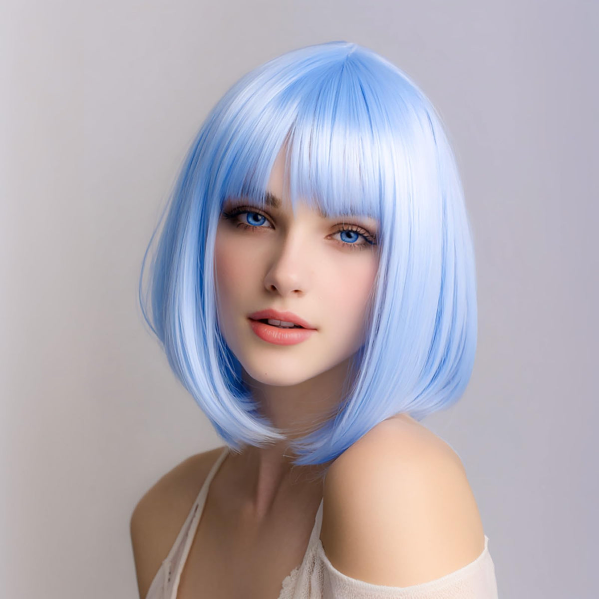 VCAY wig caps and heart-shaped glasses included for quick styling.