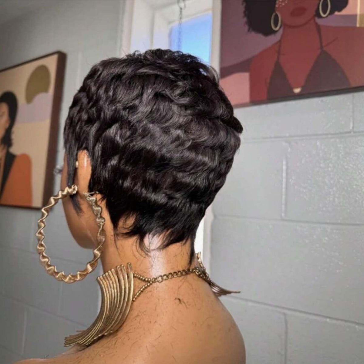 VCK wig worn for daily wear and casual outings.
