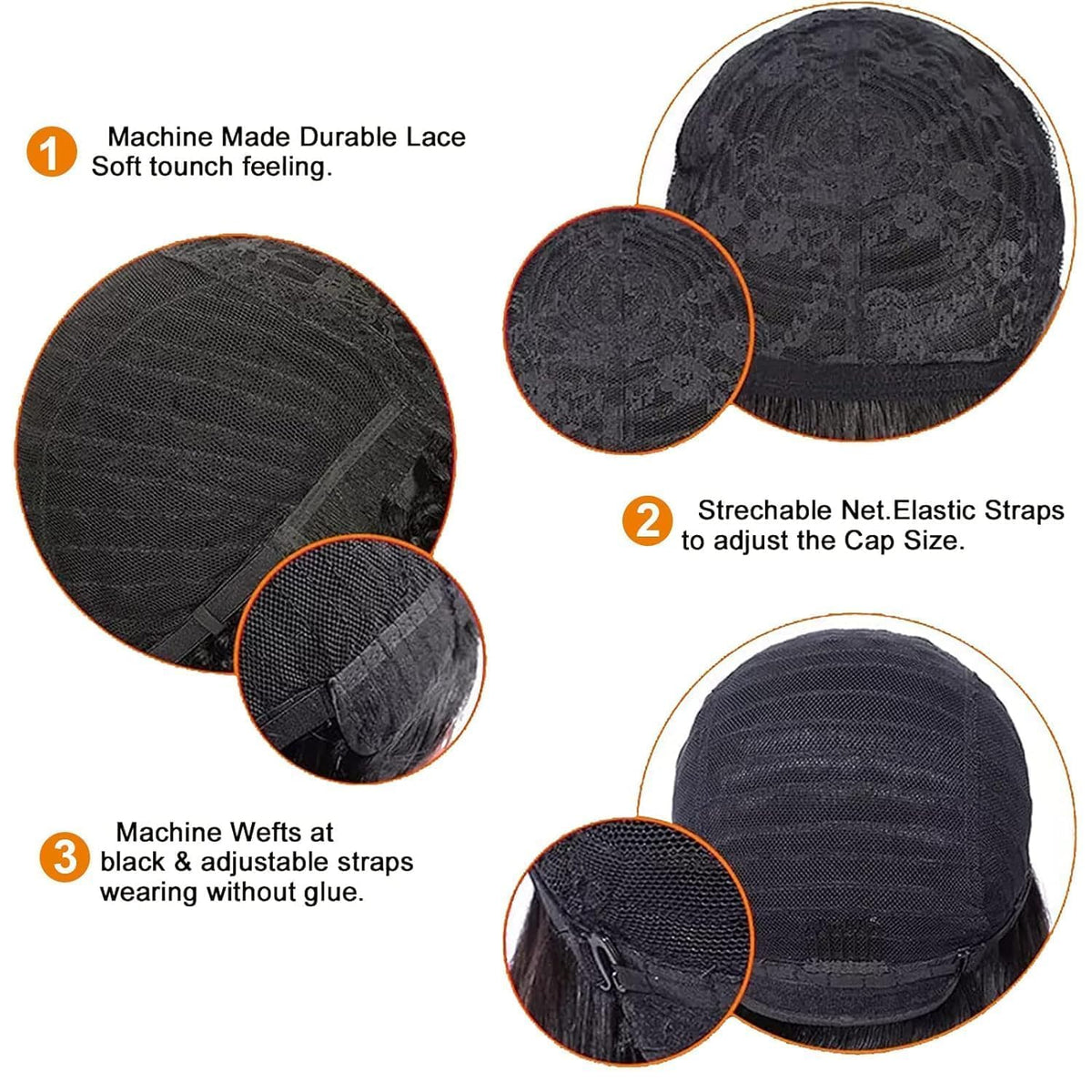 VCK Short Wigs Brazilian Human Hair guarantees natural movement and long-lasting quality.