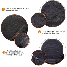 VCK Short Wigs Brazilian Human Hair guarantees natural movement and long-lasting quality.