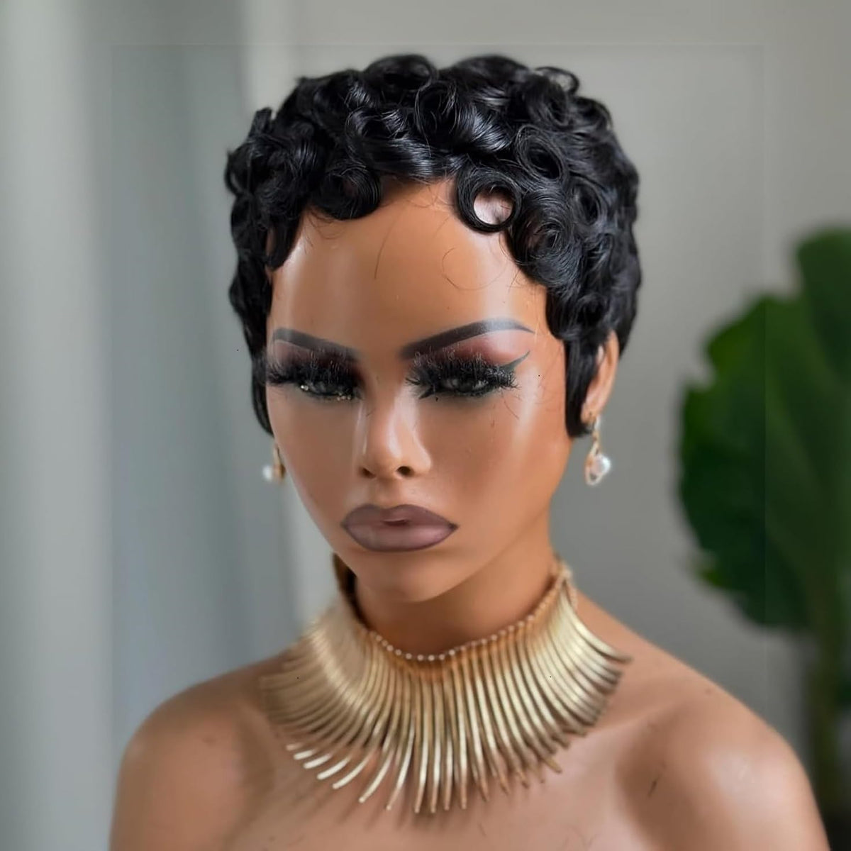 VCK Short Wigs Pixie Adjustable Straps ensure secure, customizable head sizing.