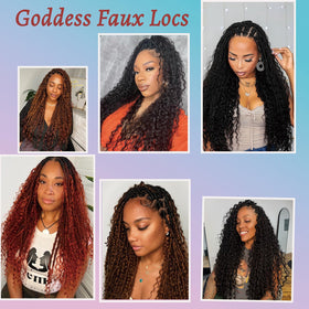 Color options for VCRPWLAO Boho Locs expand styling choices.