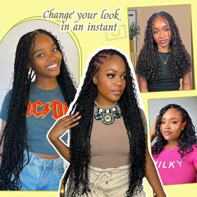 VCRPWLAO Easy-install braids suitable for fast glam looks