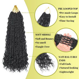 VCRPWLAO Pre-looped braids for quick, beginner friendly installation