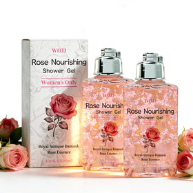 VDBHI Rose Shower Gel two-pack box, convenient daily shower solution.