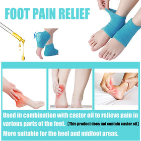 VDFZHL moisturizing heel socks for dry cracked feet