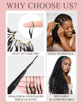 VDZ feather crochet hair design provides lightweight volume and easy installation.