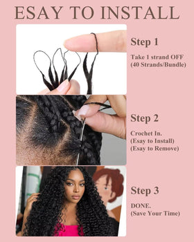 VDZ full fluffy crochet look adds volume and natural movement.