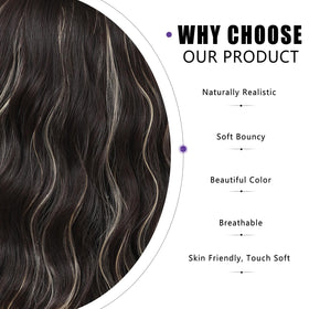 Veally 180g wig drapes naturally for comfortable all-day wear