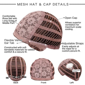Veally wig with adjustable cap for secure daily wear