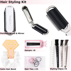 VEAPILS hair ties and bobby pins for secure, fast styling.