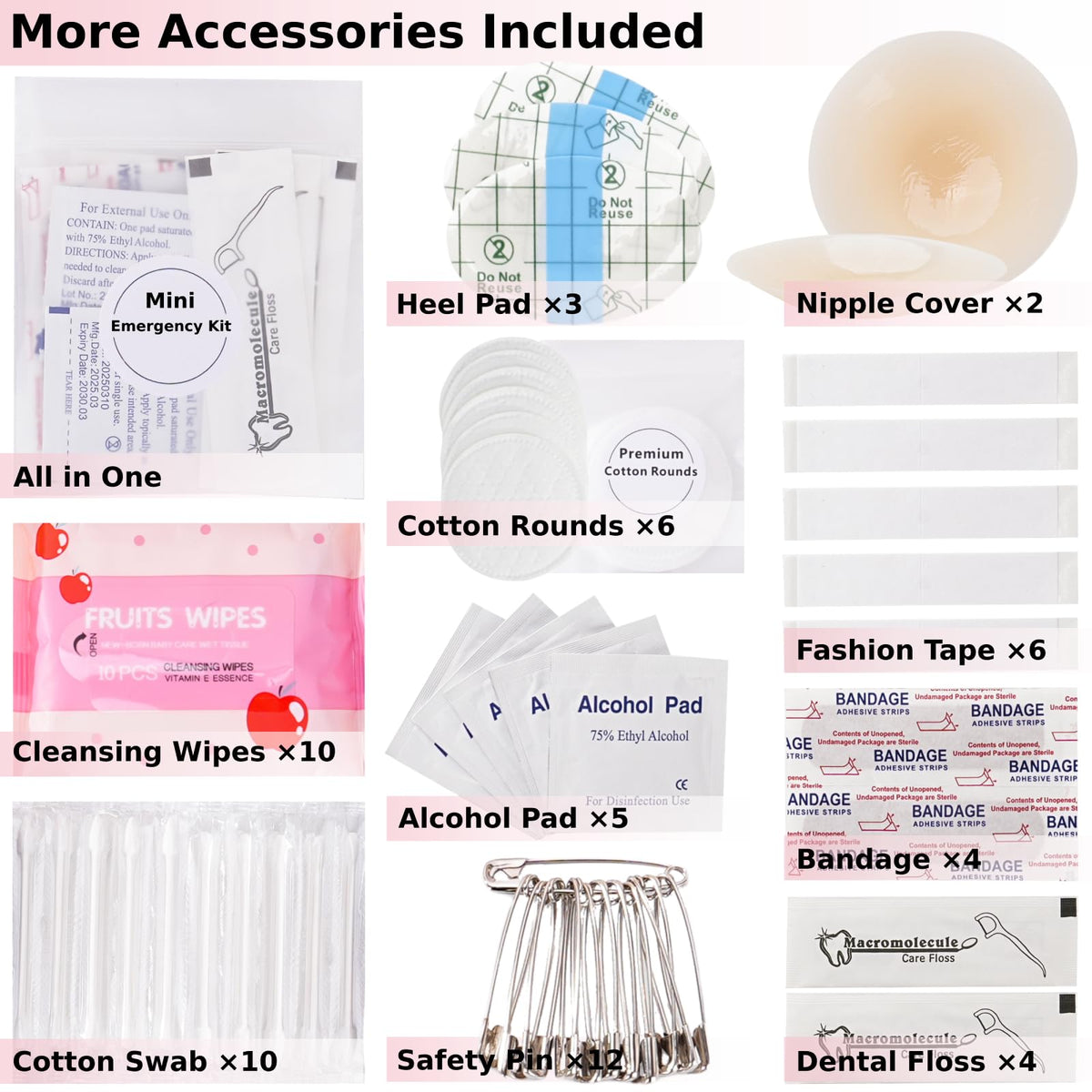 VEAPILS manicure set kept in faux leather pouch for quick fixes.