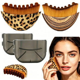 Vebixse lymphatic contour brush with ergonomic design for precise drainage of facial curves.