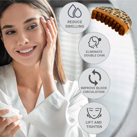 Targets forehead, cheeks, chin for balanced facial contouring.
