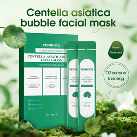 VEBROCK bubble mask foaming action demonstrates quick five-minute transformation