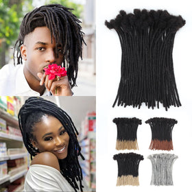 Vecago 10inch loc extensions close-up reveals natural texture for seamless weaving.