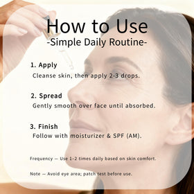 Demonstration of quick absorption during application routine