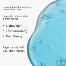 Texture of the serum on hand looks lightweight and non greasy