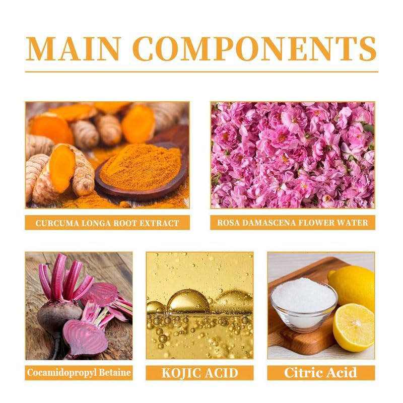 VEECENT Turmeric Kojic Foam Cleanser close-up of airy foam texture for gentle cleansing.