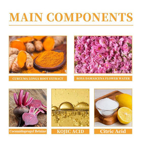 VEECENT Turmeric Kojic Foam Cleanser close-up of airy foam texture for gentle cleansing.