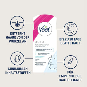 Veet face hair removal on cheek shows gentle touch for sensitive skin