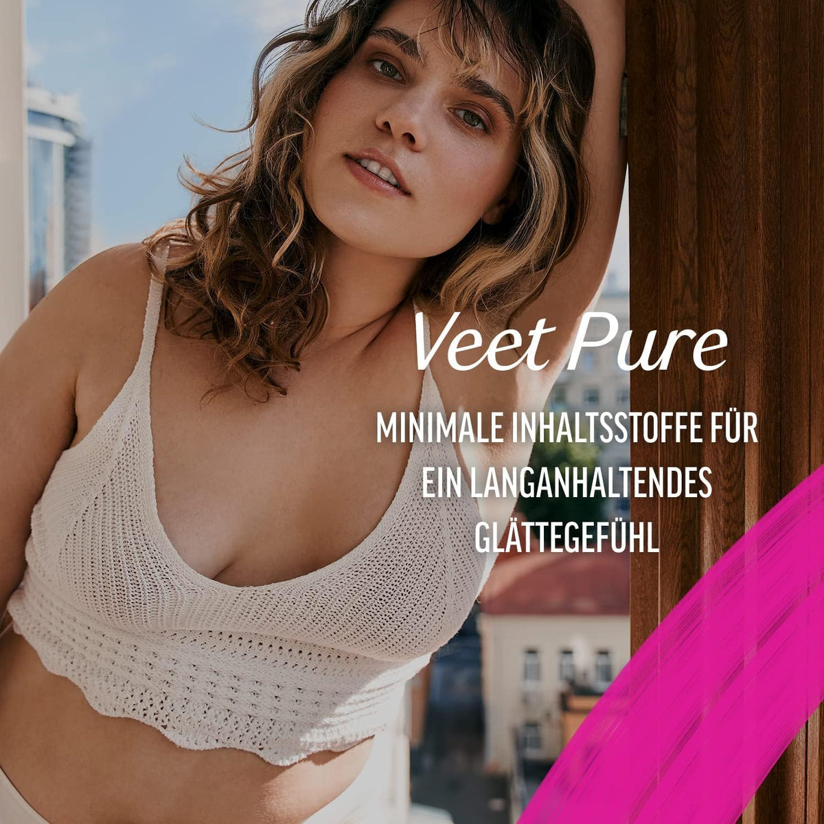 Veet final result: smooth skin after waxing with Veet Face Strips