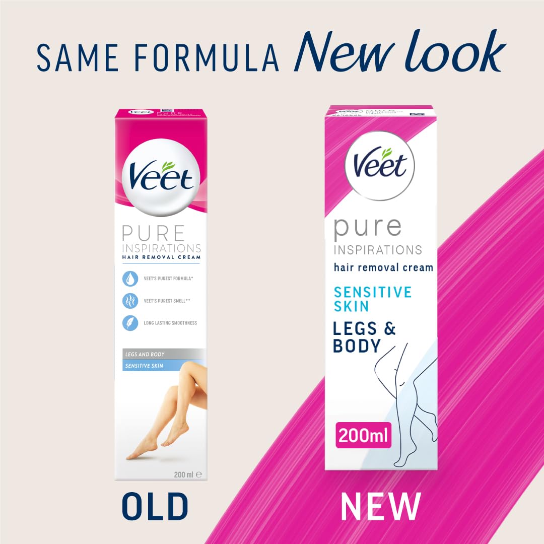 Veet application spread shows even coverage for sensitive areas