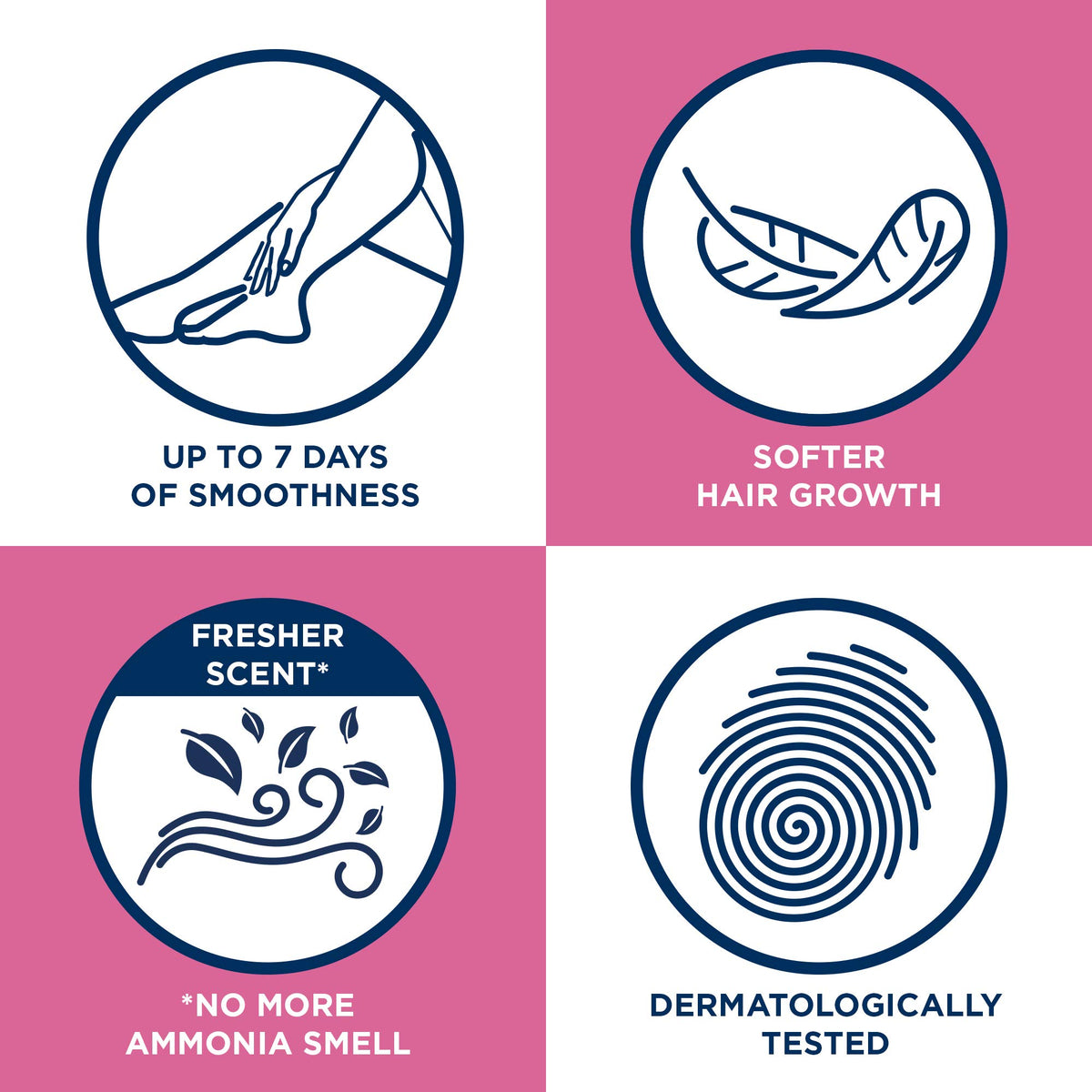 Veet legs use image demonstrates efficient removal on legs