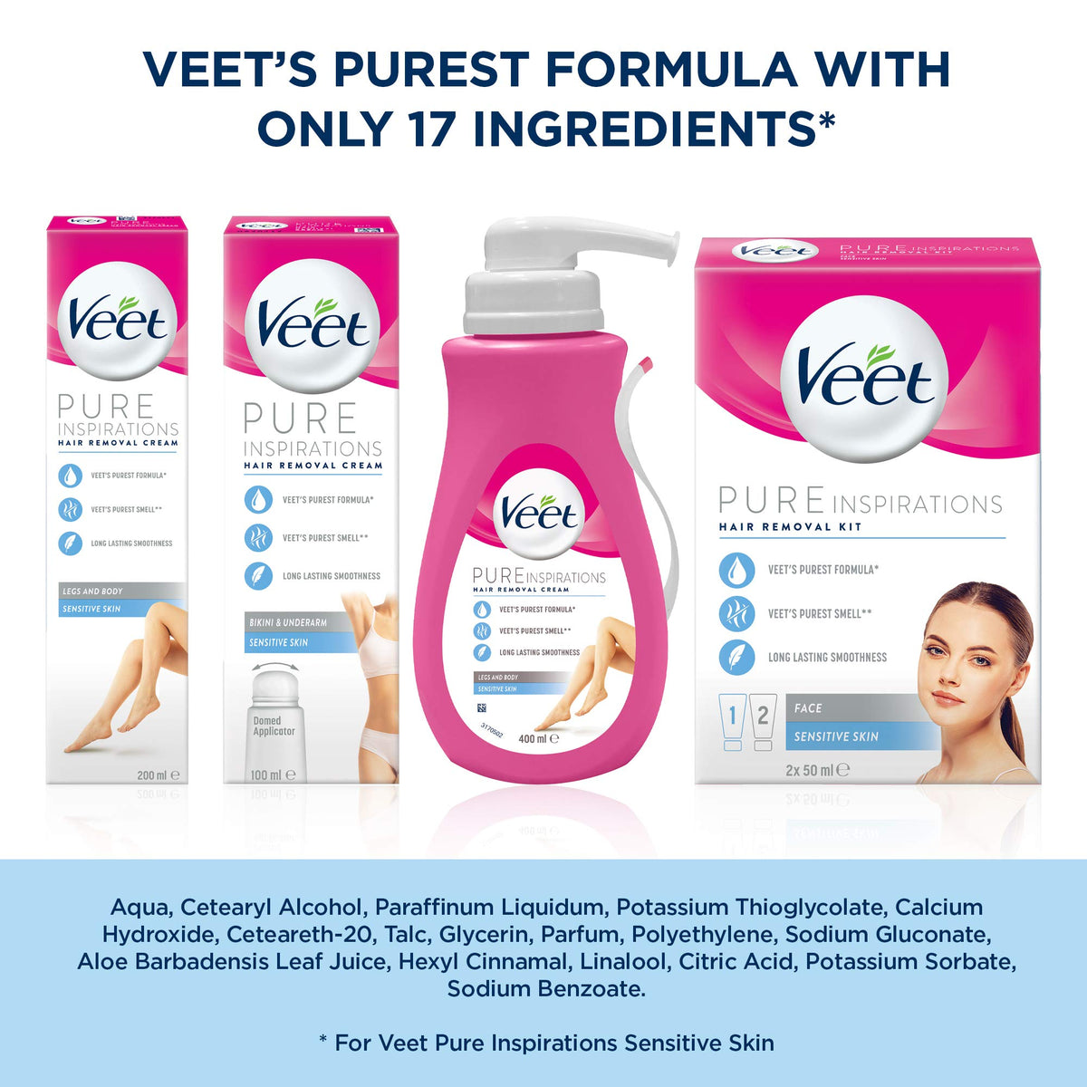 Veet packaging design shot shows user-friendly container and clear instructions