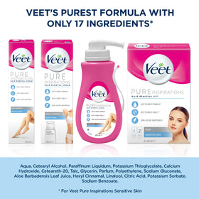 Veet packaging design shot shows user-friendly container and clear instructions