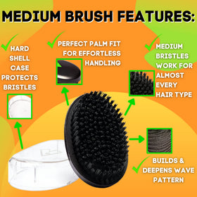 Veeta brush detangles gently, reducing snags while boosting natural wave formation.