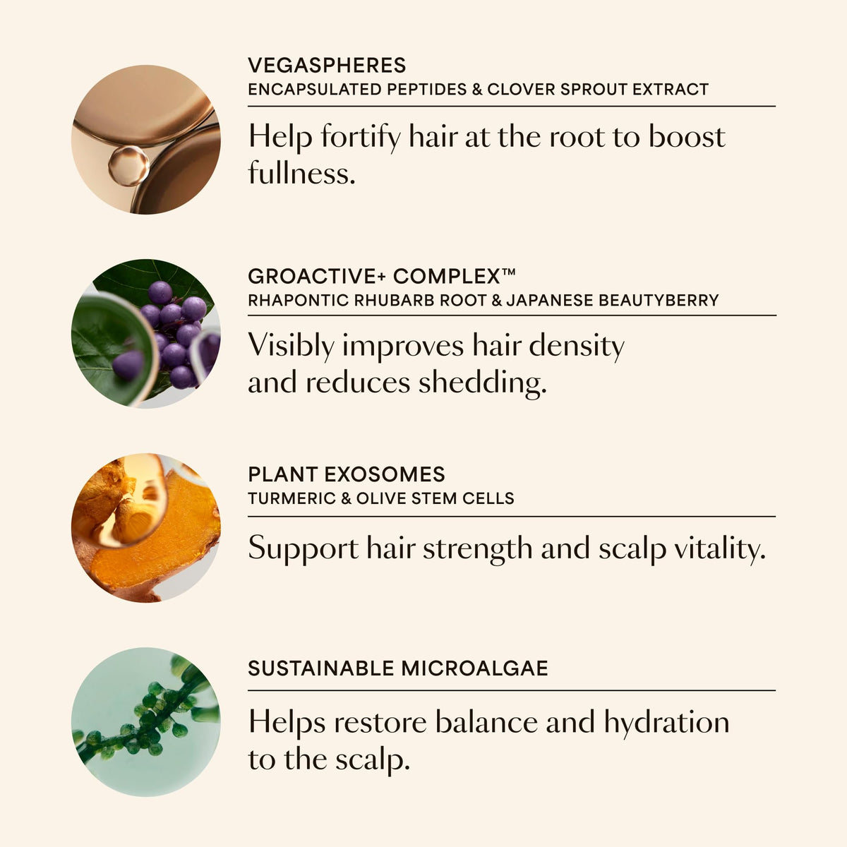 VEGAMOUR GRO+ co-developed by dermatologists for scalp concerns.