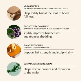 VEGAMOUR GRO+ co-developed by dermatologists for scalp concerns.