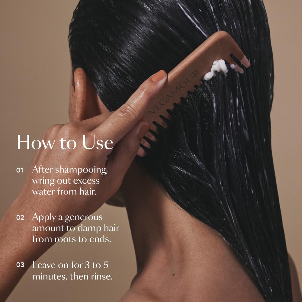 VEGAMOUR HYDR-8 clinical results illustration highlighting hydration and frizz reduction