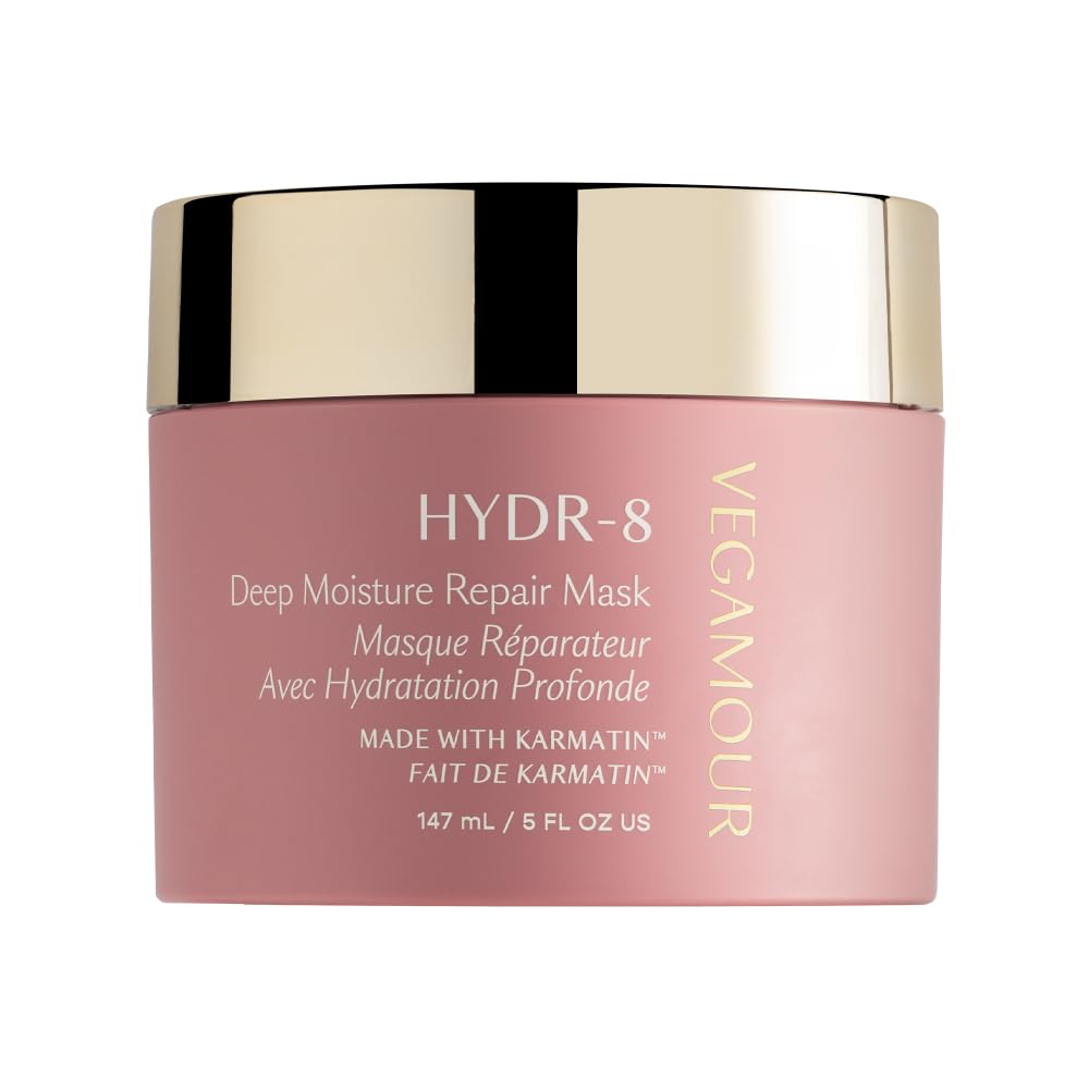 VEGAMOUR HYDR-8 bottle close-up showing deep hydration for dry hair