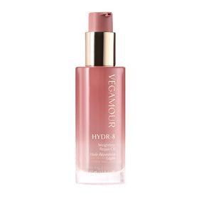 VEGAMOUR HYDR-8 Weightless Repair Oil bottle pour showing fast-absorbing formula for all hair