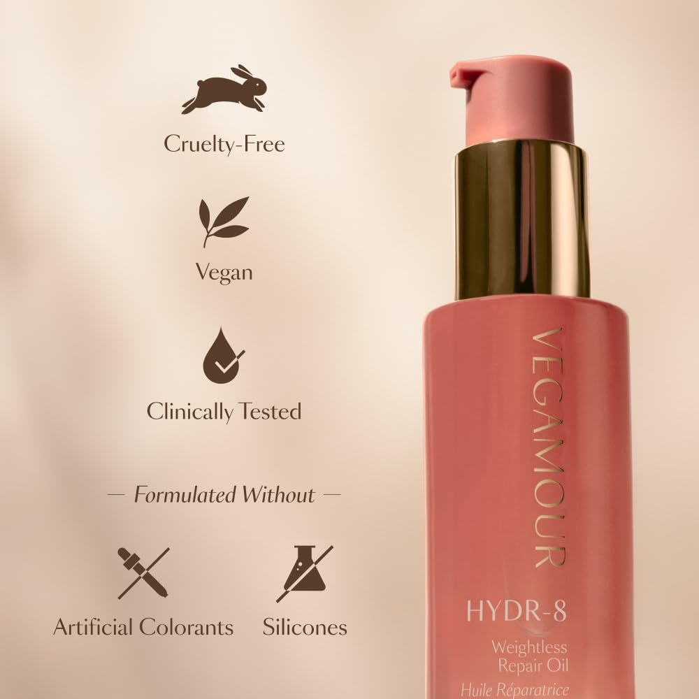 VEGAMOUR HYDR-8 Weightless Repair Oil vitamin C oil boosts shine and health
