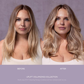 VEGAMOUR UPLIFT foam provides a soft, non-sticky finish.