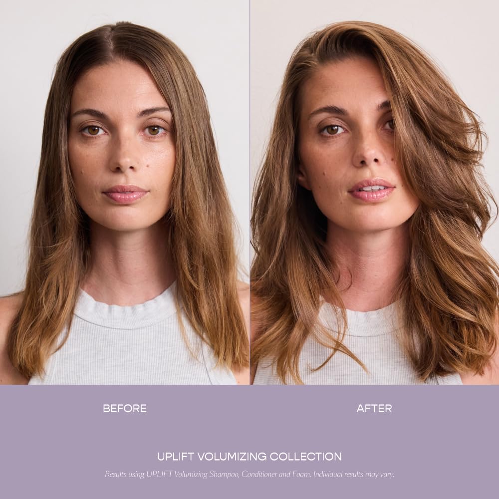 VEGAMOUR UPLIFT application on strand for easy detangling