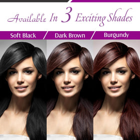 Vegetal Bio Colour Soft Black hair after application showing vibrant shine