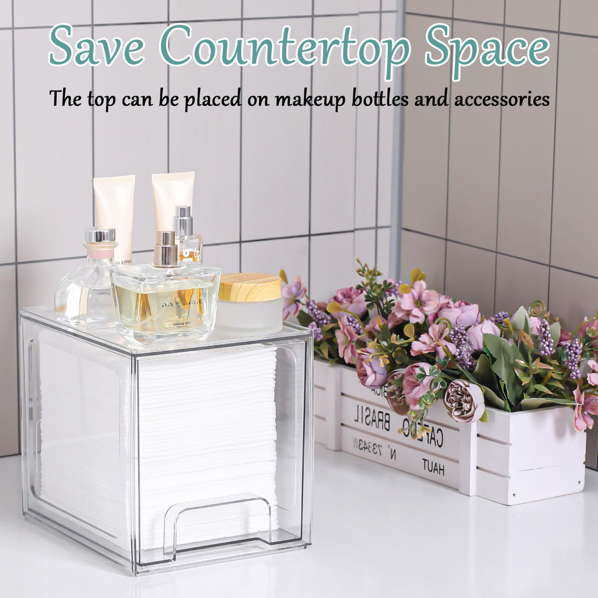 VEGEVIGI towel holder in a clean bathroom scene for easy towel access