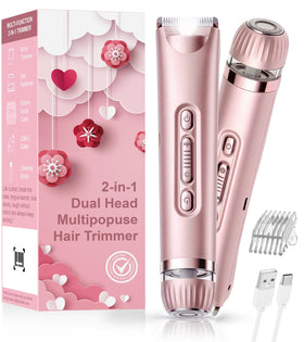 VEGITERIA Bikini Trimmer with LED light reveals fine hairs for precise grooming
