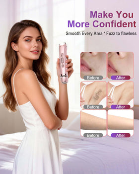 VEGITERIA Cordless rechargeable design for travel and touch-ups.